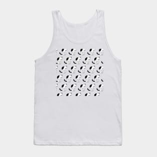 Parisien dog with beret on head illustration Tank Top